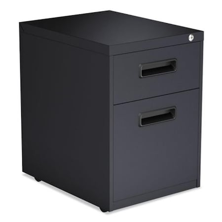Finefabrics ALE Two-Drawer Metal Pedestal FileCharcoal FI288360